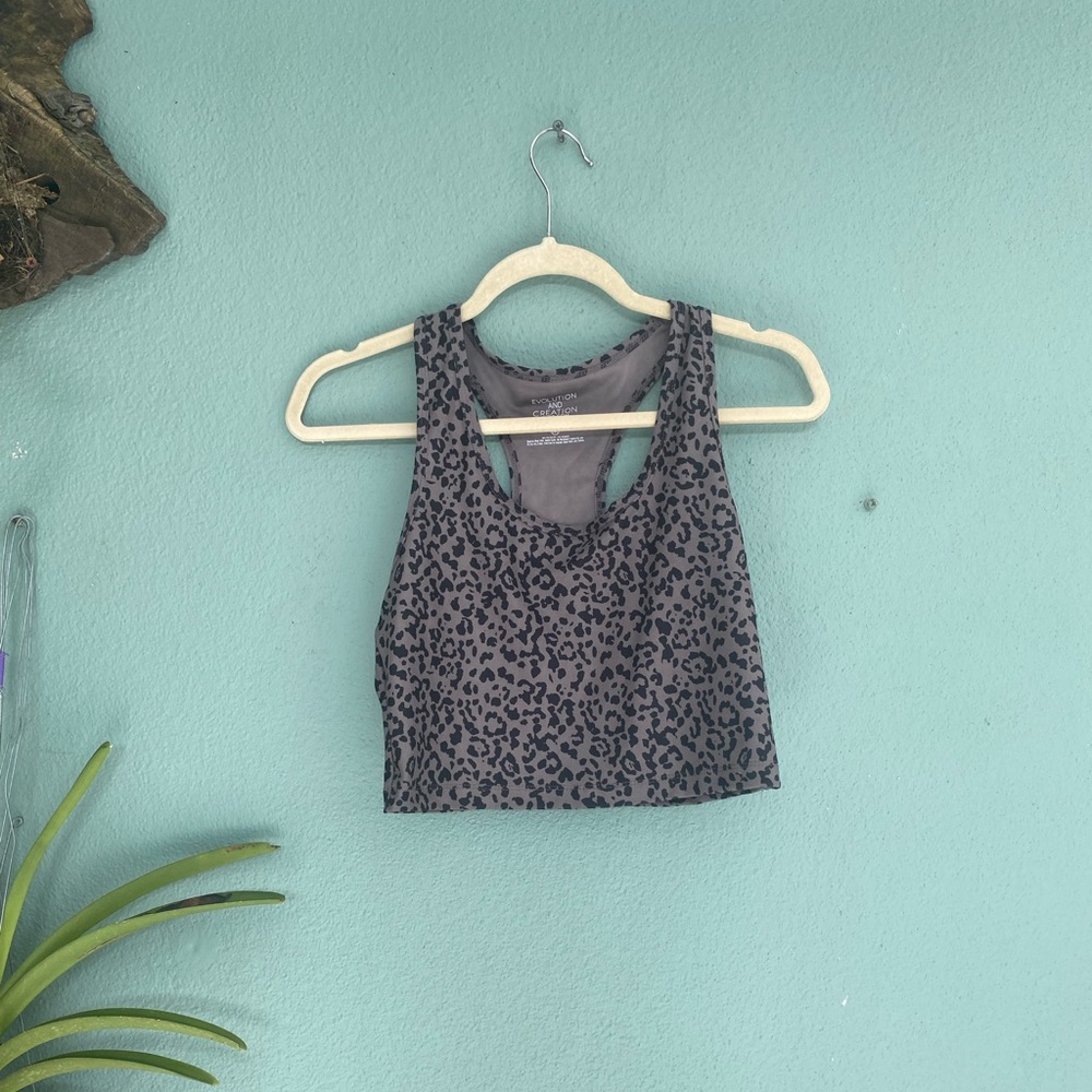 Evolution and Creation Cheetah Print Tank top